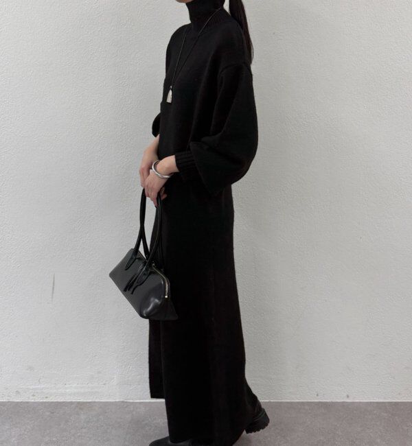  「ハイネックニットワンピース」|ワンピース|