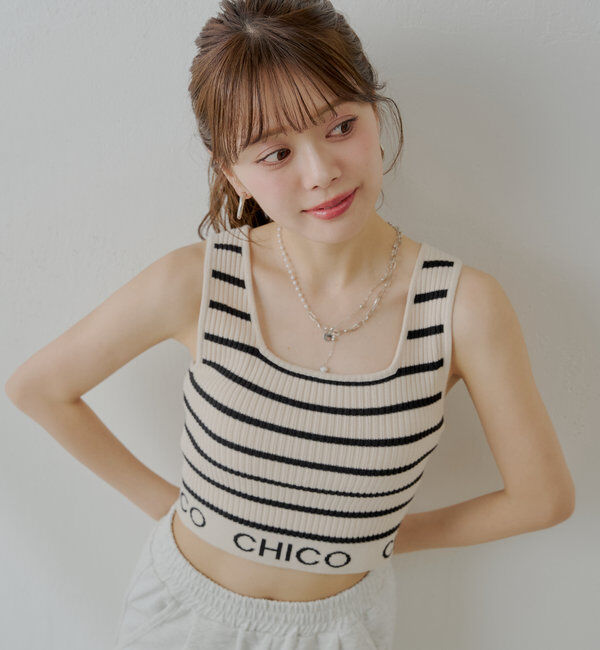  「【WEB限定/REVIVAL】裾ロゴクロップドタンクトップ」|キャミソール|ホワイトその他2