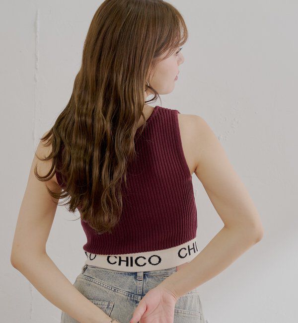  「【WEB限定/REVIVAL】裾ロゴクロップドタンクトップ」|キャミソール|