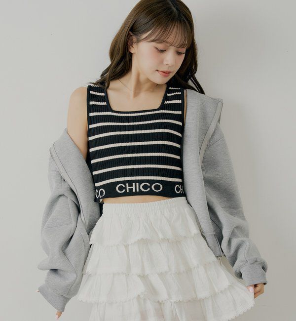  「【WEB限定/REVIVAL】裾ロゴクロップドタンクトップ」|キャミソール|ブラックその他2