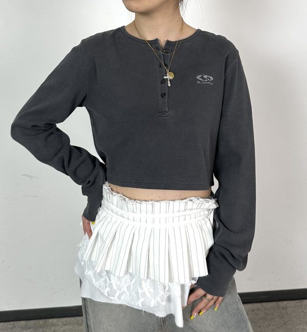  「【SLOPPY/スロッピー】フューチャーロゴヘンリーネックトップス」|Tシャツ・カットソー|