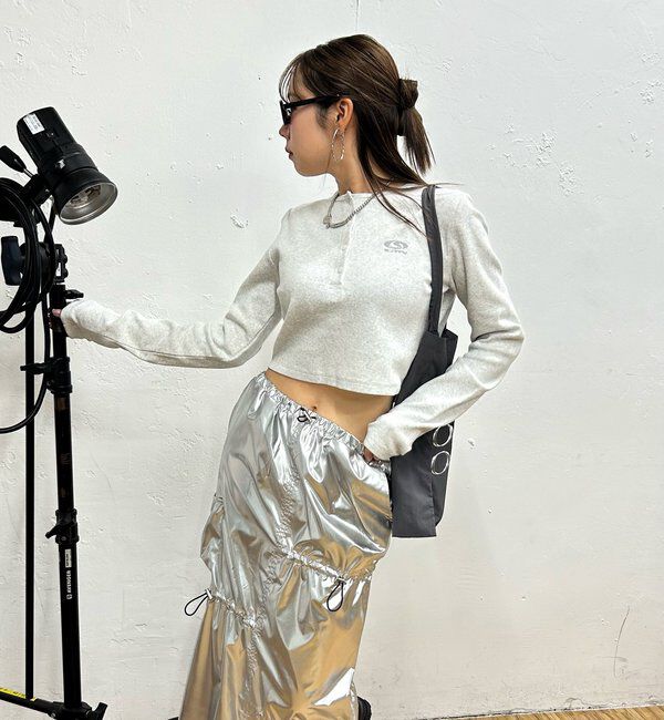  「【SLOPPY/スロッピー】フューチャーロゴヘンリーネックトップス」|Tシャツ・カットソー|