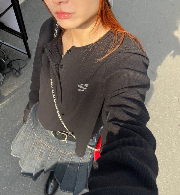  「【SLOPPY/スロッピー】フューチャーロゴヘンリーネックトップス」|Tシャツ・カットソー|