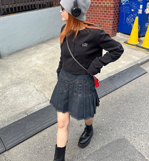  「【SLOPPY/スロッピー】フューチャーロゴヘンリーネックトップス」|Tシャツ・カットソー|