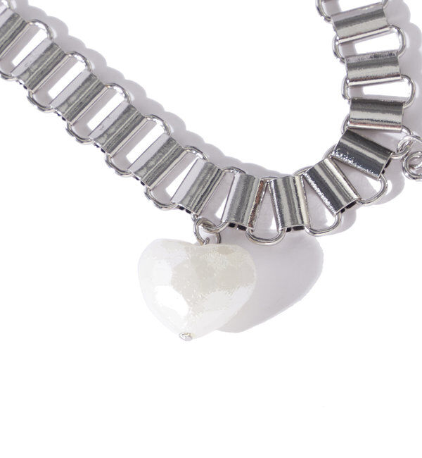  「Sロゴモチーフ&times;ハートネックレス」|ネックレス|