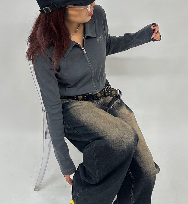  「【SLOPPY/スロッピー】フューチャーロゴジップL/S」|Tシャツ・カットソー|グレーその他2