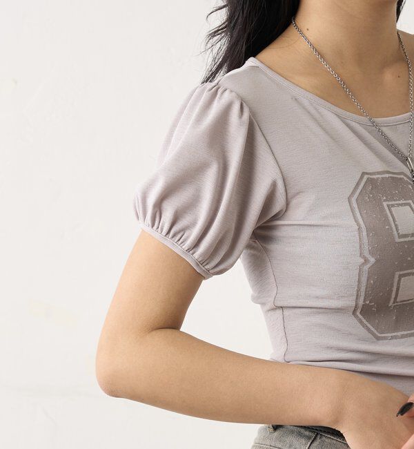  「ナンバリングパフスリーブTEE」|Tシャツ・カットソー|