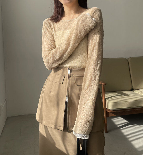  「レースリバロンT」|Tシャツ・カットソー|