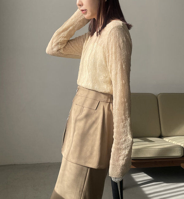  「レースリバロンT」|Tシャツ・カットソー|