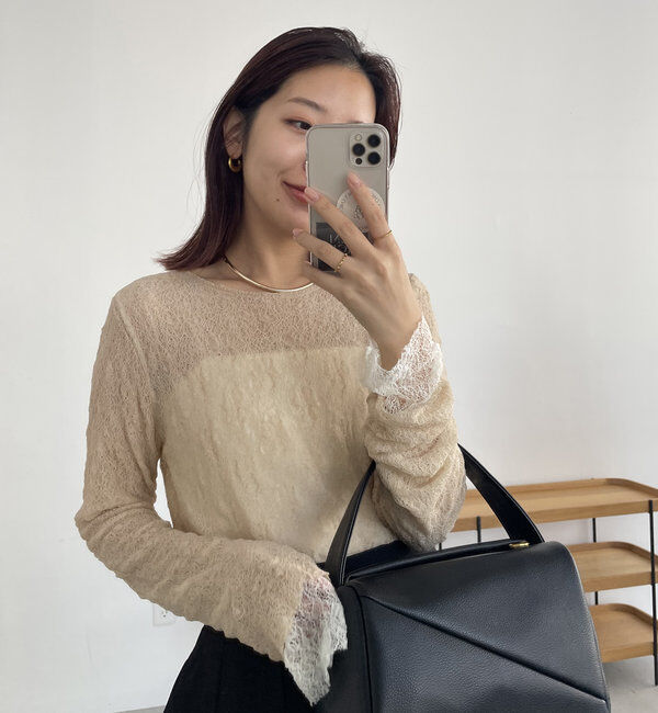  「レースリバロンT」|Tシャツ・カットソー|