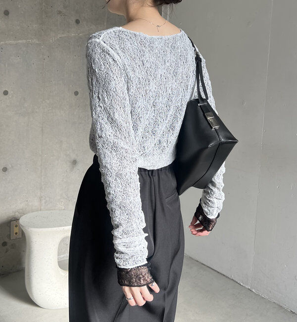  「レースリバロンT」|Tシャツ・カットソー|