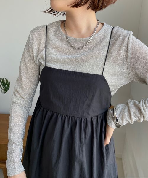 LOWRYS FARM「ラメクルーロングスリーブ」|Tシャツ・カットソー|NTL