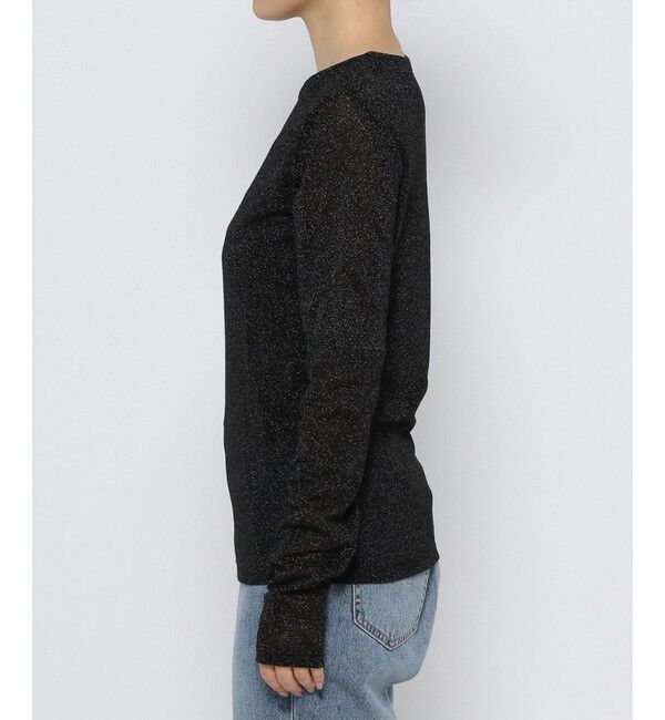 LOWRYS FARM「ラメクルーロングスリーブ」|Tシャツ・カットソー|