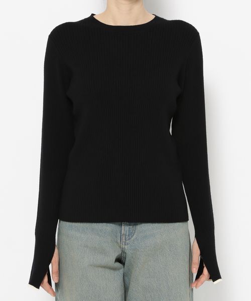 LOWRYS FARM「ハイショクフレアスリーブＬＳ」|ニット・セーター|