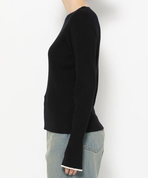 LOWRYS FARM「ハイショクフレアスリーブＬＳ」|ニット・セーター|