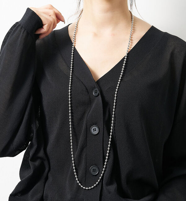 collex「【dignif】【金属アレルギー対応】ボールチェーンネックレス5mm」|ネックレス|シルバー