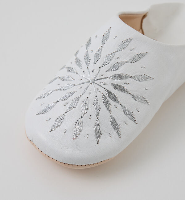 collex「【Fatima morocco】 サブラス刺繍 バブーシュ 羊革 モロッコ製 室」|本・CD・DVD|