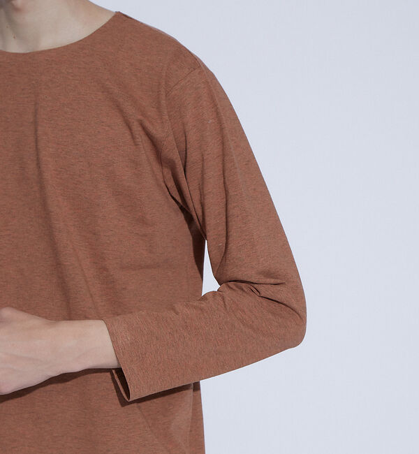 ABAHOUSE「【ノンストレス】 圧着クルーロングＴシャツ」|Tシャツ・カットソー|