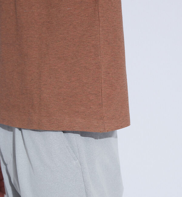 ABAHOUSE「【ノンストレス】 圧着クルーロングＴシャツ」|Tシャツ・カットソー|