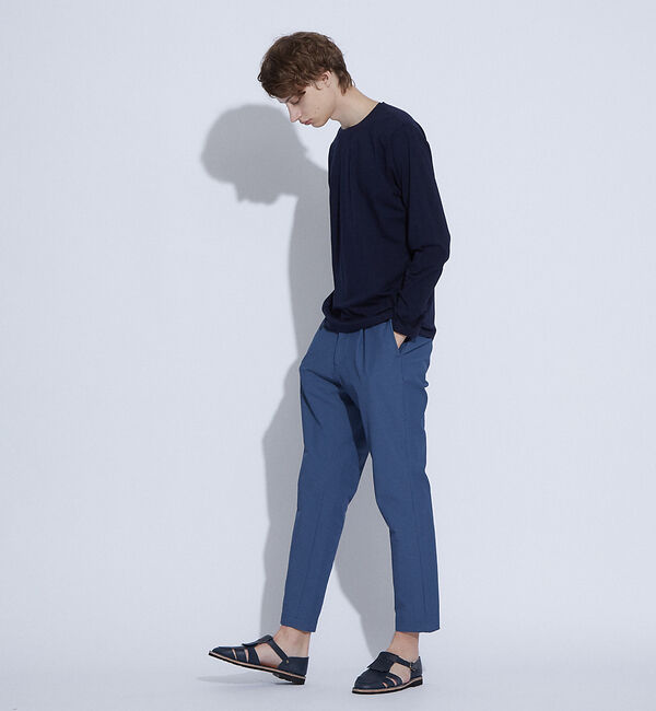 ABAHOUSE「【ノンストレス】 圧着クルーロングＴシャツ」|Tシャツ・カットソー|