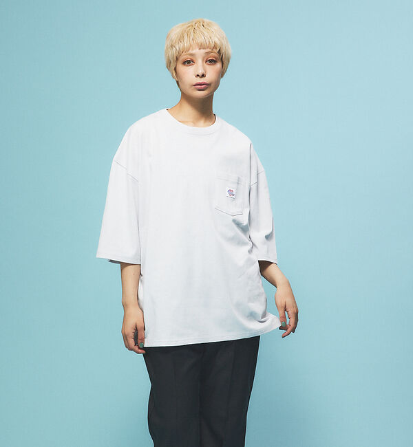 ABAHOUSE「【JEMORGAN /ジェーイーモーガン】ヘビーウエイトポケットワッペン付きドロ」|Tシャツ・カットソー|ホワイト