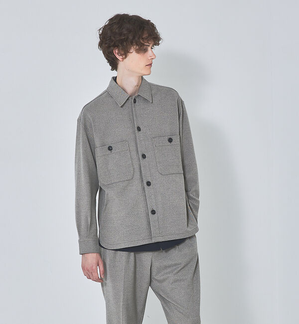 ABAHOUSE「【セットアップ対応】T/R フランス綾 CPO ブルゾン/シャツ」|シャツ・ブラウス|