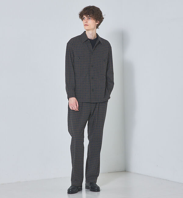 ABAHOUSE「【セットアップ対応】T/R フランス綾 CPO ブルゾン/シャツ」|シャツ・ブラウス|