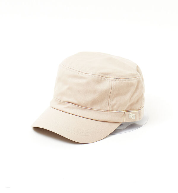 ABAHOUSE「＜BASIQUENTI＞ワンポイント刺繍 ユニセックス ワーク キャップ XLサ」|その他|ライトベージュ