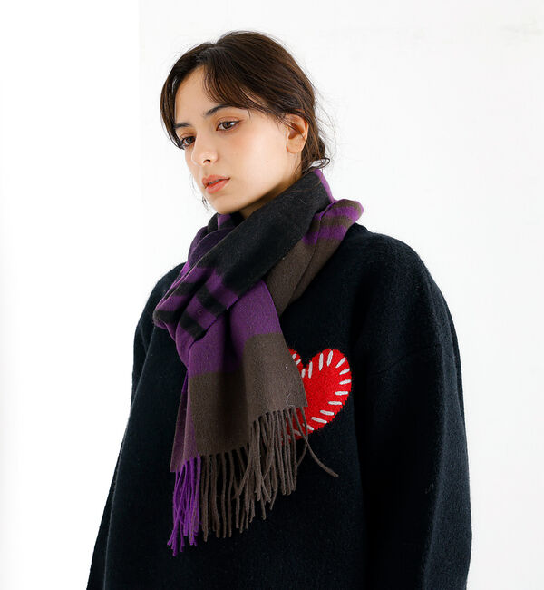 ABAHOUSE「【Revo.レボ】ワンポイントハートステッチルーズニット/ユニセックス/TH-3」|ニット・セーター|