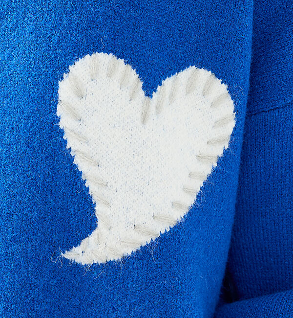 ABAHOUSE「【Revo.レボ】ワンポイントハートステッチルーズニット/ユニセックス/TH-3」|ニット・セーター|