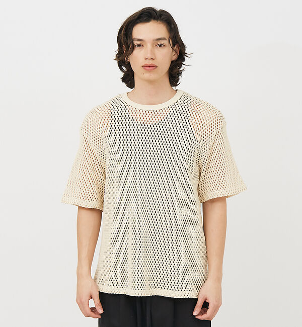 ABAHOUSE「【Revo.レボ】コットンメッシュTシャツ/レイヤードTee/ユニセックス」|Tシャツ・カットソー|