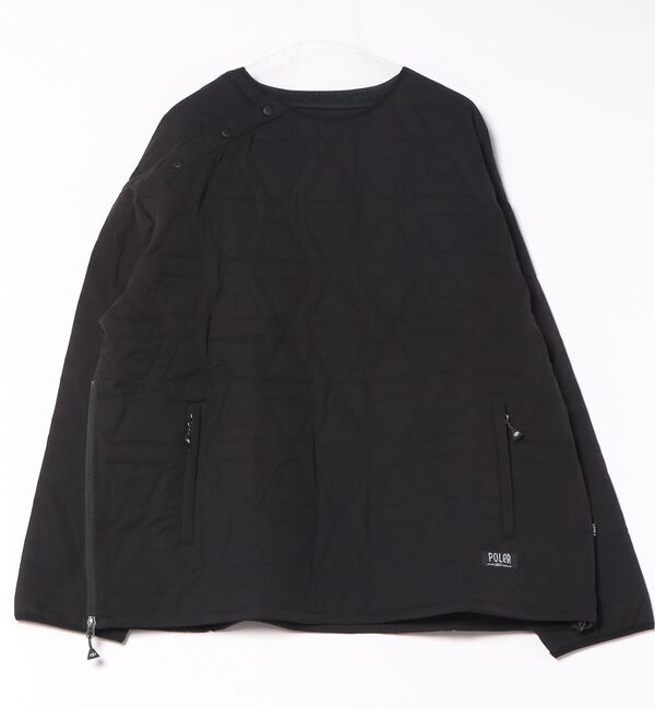 ABAHOUSE「【POLER/ポーラー】CYCLOPS QUILTED CREW/キルティング/」|アウトドア|ブラック