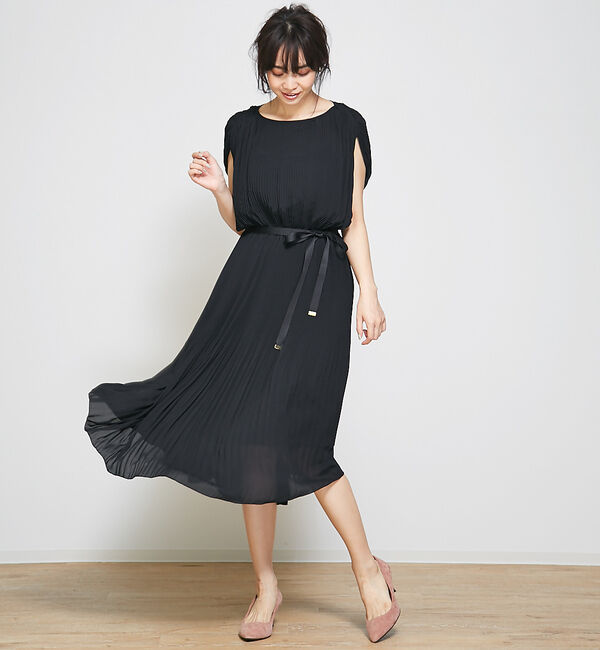 Rouge vif「プリーツフレアワンピース」|ワンピース|