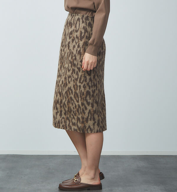 Rouge vif「【MICA＆DEAL（マイカ＆ディール）】レオパードタイトスカート」|スカート|