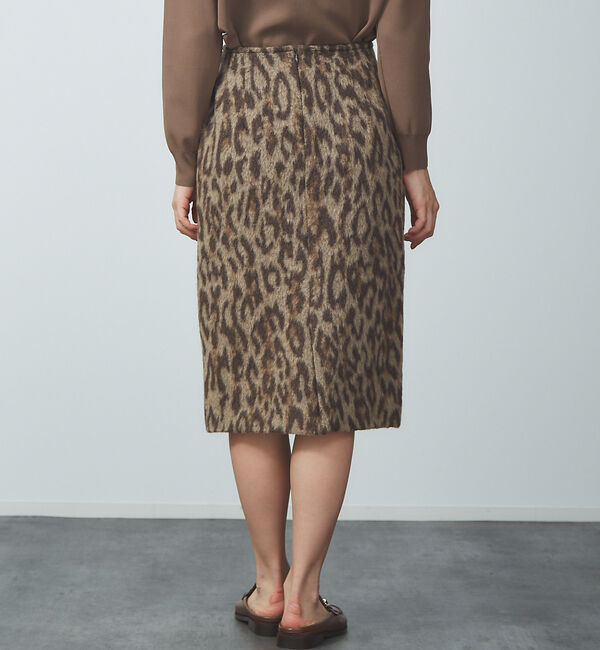 Rouge vif「【MICA＆DEAL（マイカ＆ディール）】レオパードタイトスカート」|スカート|