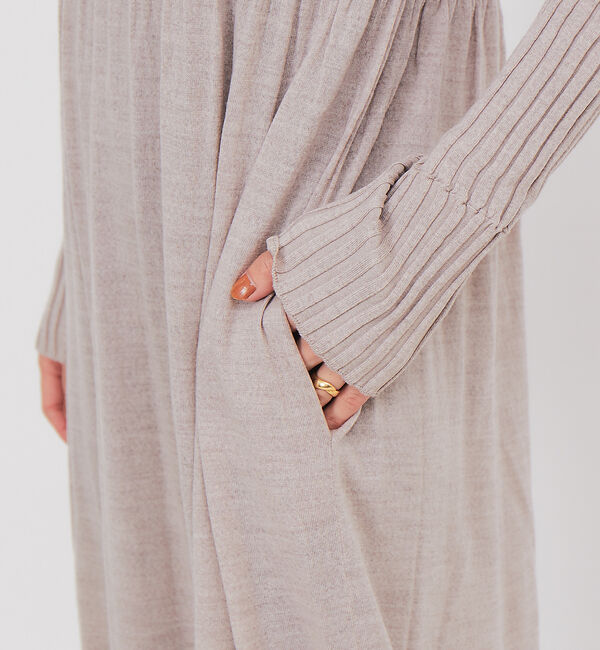 Rouge vif「【CURRENTAGE】ストール付ニットドレス」|ワンピース|