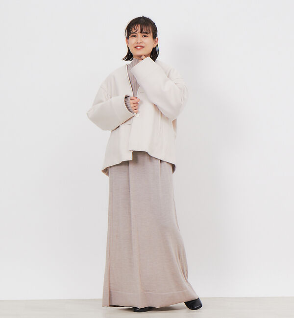 Rouge vif「【CURRENTAGE】ストール付ニットドレス」|ワンピース|