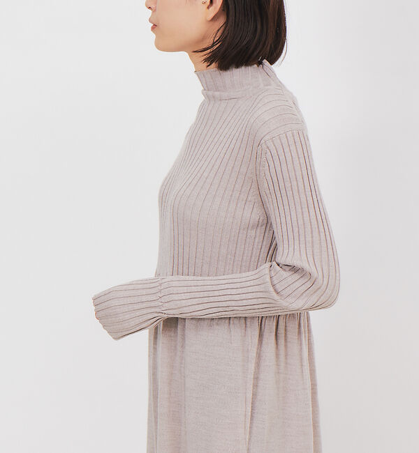 Rouge vif「【CURRENTAGE】ストール付ニットドレス」|ワンピース|