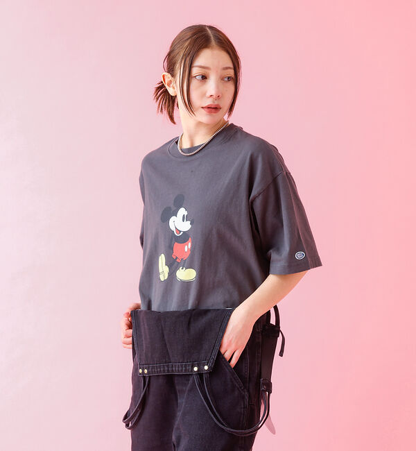 Rouge vif「【DISCUS/ディスカス】DISCUS&times;Disneyコラボ Tシャツ　半袖/デ」|Tシャツ・カットソー|