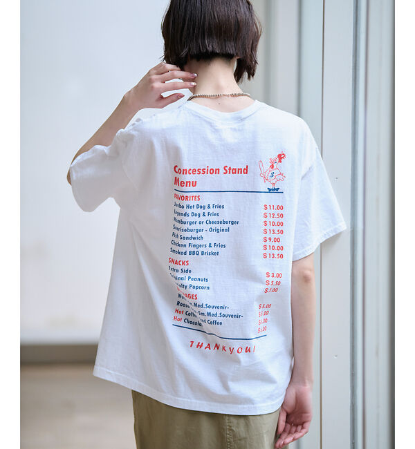 Rouge vif「【Le Melange/ル・メランジュ】バックプリントT/ユニセックス【WEB限」|Tシャツ・カットソー|ホワイト