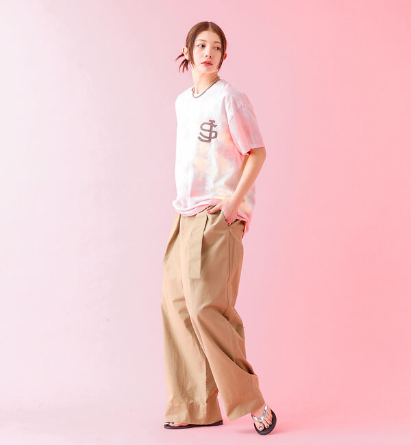 Rouge vif「【Le Melange/ル・メランジュ】バックプリントT/ユニセックス【WEB限」|Tシャツ・カットソー|