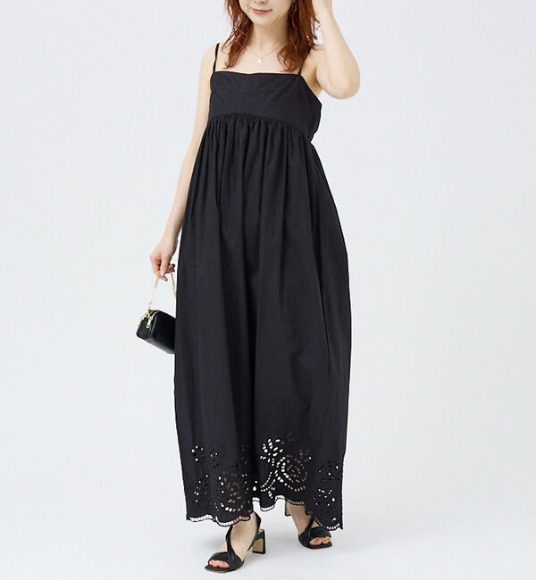 Rouge vif「【PROTAGONISTA/プロタゴニスタ】カットワークキャミワンピース」|ワンピース|ブラック