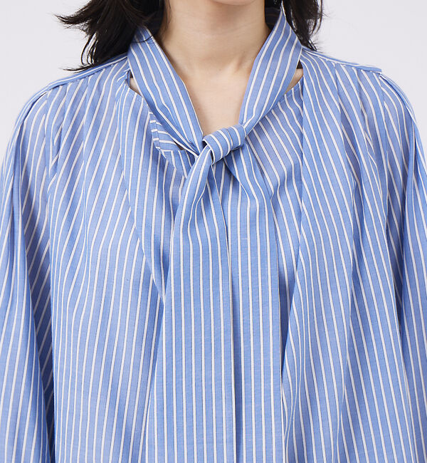 qualite「ドレープボウタイブラウス」|シャツ・ブラウス|