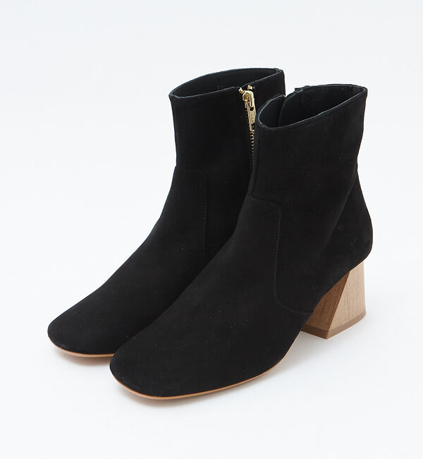 AU BANNISTER「COMING ATRACTIONS Helena 変形ヒールショートブーツ」|ショートブーツ|ブラック