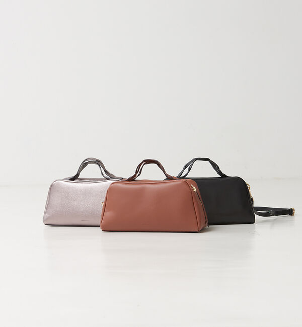 LOWELL things「【GISELe・CLASSY掲載】Rippl/レザー2WayショルダーボストンB」|ショルダー・メッセンジャー|