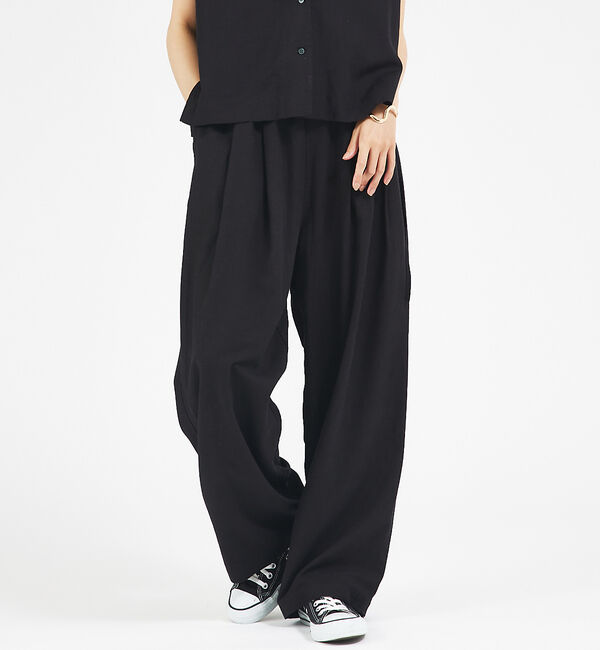 abahouse mavie「【セットアップ対応】レーヨンリネンワイドパンツ」|その他|