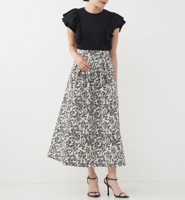 TIARA「ヴィンテージフラワープリントスカート」|スカート|