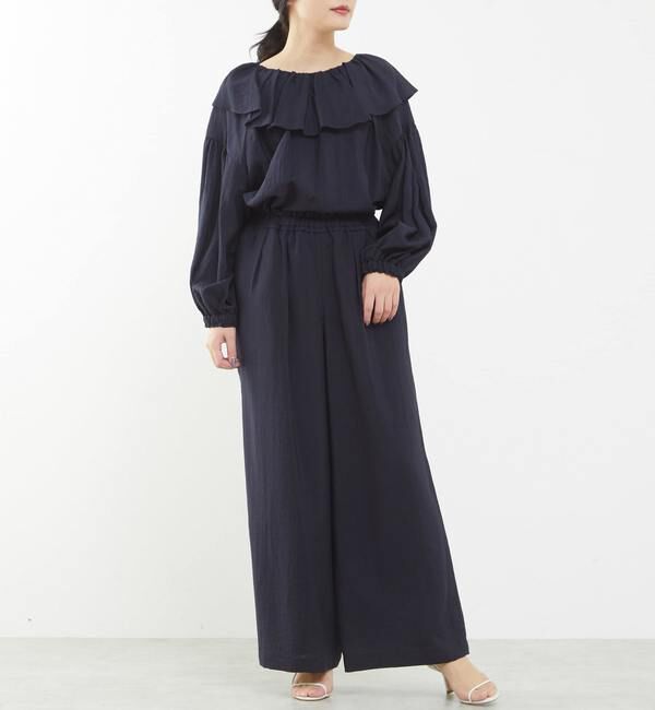 TIARA「フリルカラー2WAYブラウス（セットアップ可）」|シャツ・ブラウス|