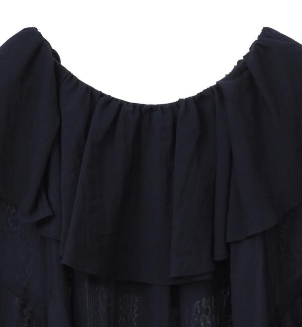 TIARA「フリルカラー2WAYブラウス（セットアップ可）」|シャツ・ブラウス|