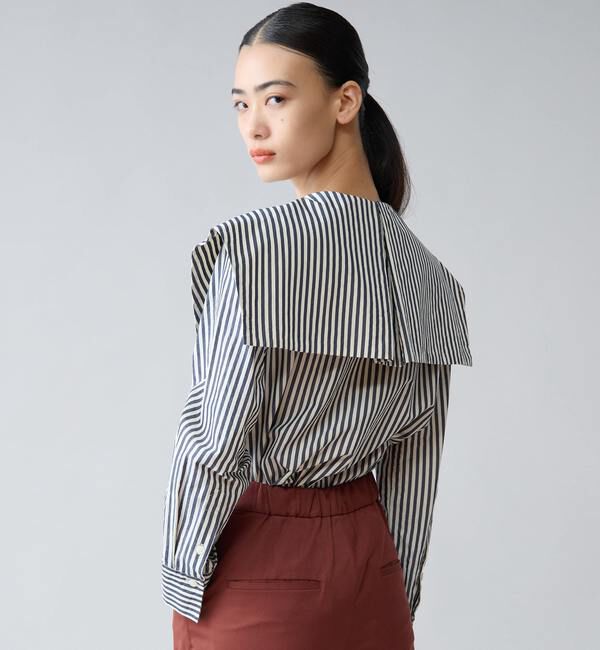 TIARA「ビッグカラーシャツブラウス」|シャツ・ブラウス|